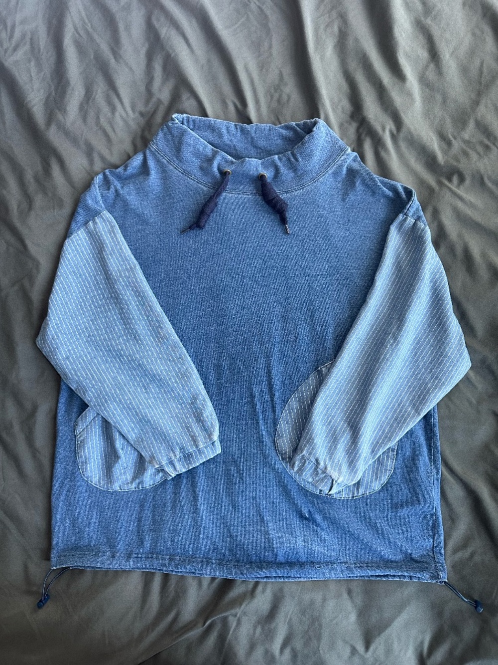 Japanese Cotton Denim Sweater, M-L